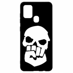 Чехол для Samsung A21s Skull and Fist - PrintSalon