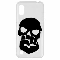 Чехол для Samsung A01/M01 Skull and Fist - PrintSalon