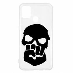 Чехол для Samsung M31 Skull and Fist - PrintSalon