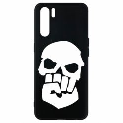Чехол для Oppo A91/Reno3 Skull and Fist - PrintSalon