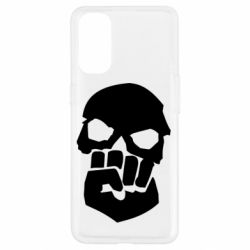 Чехол для Oppo Reno 4 Skull and Fist - PrintSalon