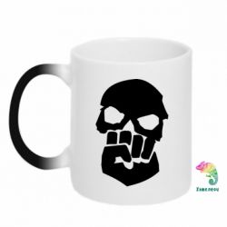 Чашка-хамелеон Skull and Fist - PrintSalon