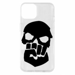 Чехол для iPhone 14 Skull and Fist - PrintSalon