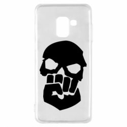 Чехол для Samsung A8 2018 Skull and Fist - PrintSalon