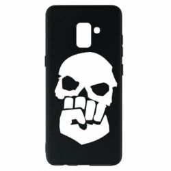Чехол для Samsung A8+ 2018 Skull and Fist - PrintSalon