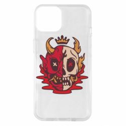Чехол для iPhone 14 Skull face