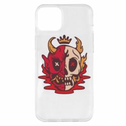 Чехол для iPhone 14 Plus Skull face - PrintSalon