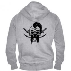Чоловіче худі на блискавці Skull of a Cossack-PrintSalon Чоловіче худі на блискавці Skull of a Cossack