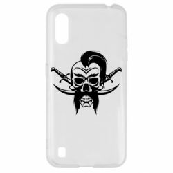 Чехол для Samsung A01/M01 Skull of a Cossack-PrintSalon Чехол для Samsung A01/M01 Skull of a Cossack
