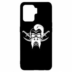 Чехол для Oppo Reno 5 Lite Skull of a Cossack-PrintSalon Чехол для Oppo Reno 5 Lite Skull of a Cossack