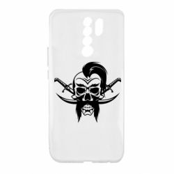 Чехол для Xiaomi Redmi 9 Skull of a Cossack-PrintSalon Чехол для Xiaomi Redmi 9 Skull of a Cossack