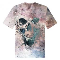 Чоловіча футболка 3D Skull texture - PrintSalon