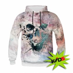 Дитяче 3D худі Skull texture
