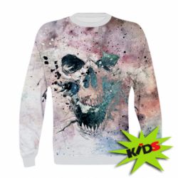 Дитячий 3D світшот Skull texture - PrintSalon