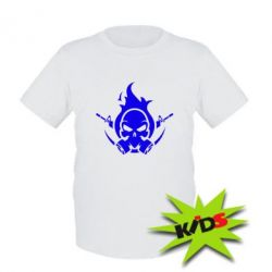 Дитяча футболка Skull with weapons