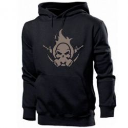 Мужское худи Skull with weapons - PrintSalon
