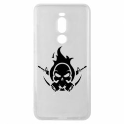 Чехол для Meizu Note 8 Skull with weapons - PrintSalon