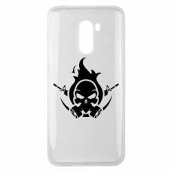 Чехол для Xiaomi Pocophone F1 Skull with weapons - PrintSalon