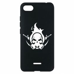 Чехол для Xiaomi Redmi 6A Skull with weapons - PrintSalon
