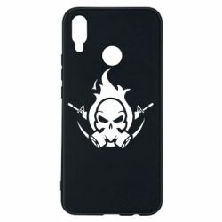 Чехол для Huawei P Smart Plus 2018 Skull with weapons - PrintSalon
