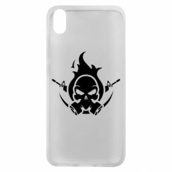 Чехол для Xiaomi Redmi 7A Skull with weapons - PrintSalon