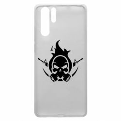 Чехол для Huawei P30 Pro Skull with weapons - PrintSalon