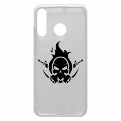 Чехол для Huawei P30 Lite Skull with weapons - PrintSalon