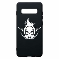 Чехол для Samsung S10+ Skull with weapons - PrintSalon