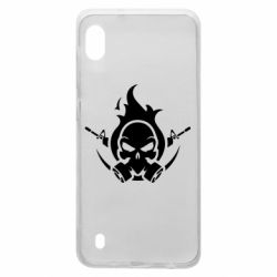 Чехол для Samsung A10 Skull with weapons - PrintSalon