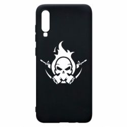 Чехол для Samsung A70 Skull with weapons - PrintSalon