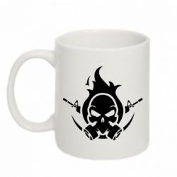 Чашка 320ml Skull with weapons