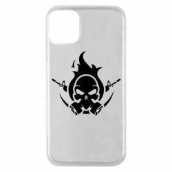 Чехол для iPhone 11 Pro Skull with weapons - PrintSalon