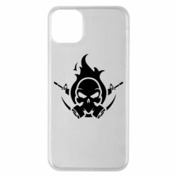 Чехол для iPhone 11 Pro Max Skull with weapons - PrintSalon