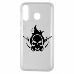 Чехол для Samsung M30 Skull with weapons - PrintSalon