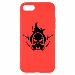Чехол для iPhone SE 2020 Skull with weapons - PrintSalon