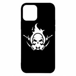 Чехол для iPhone 12 Skull with weapons-PrintSalon Чехол для iPhone 12 Skull with weapons