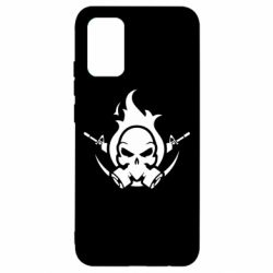 Чехол для Samsung A02s/M02s Skull with weapons - PrintSalon