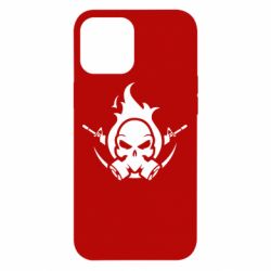 Чехол для iPhone 12 Pro Max Skull with weapons - PrintSalon