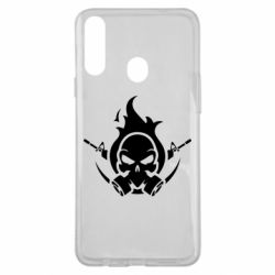 Чехол для Samsung A20s Skull with weapons - PrintSalon