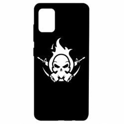 Чехол для Samsung A51 Skull with weapons - PrintSalon
