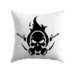 Подушка Skull with weapons - PrintSalon