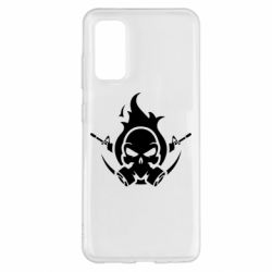 Чехол для Samsung S20 Skull with weapons - PrintSalon