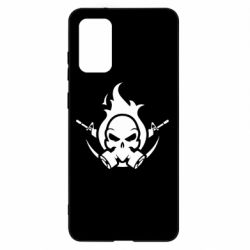 Чехол для Samsung S20+ Skull with weapons-PrintSalon Чехол для Samsung S20+ Skull with weapons