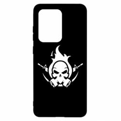 Чехол для Samsung S20 Ultra Skull with weapons - PrintSalon