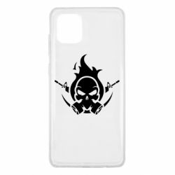 Чехол для Samsung Note 10 Lite Skull with weapons - PrintSalon