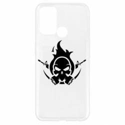 Чехол для Oppo A52/A72/A92 Skull with weapons - PrintSalon