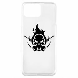 Чехол для Oppo A73 Skull with weapons - PrintSalon