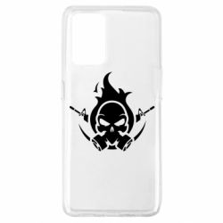 Чехол для Oppo A74 4G Skull with weapons - PrintSalon