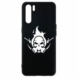 Чехол для Oppo A91/Reno3 Skull with weapons - PrintSalon