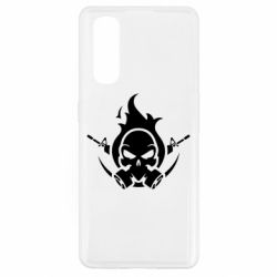 Чехол для Oppo Find X2 Skull with weapons - PrintSalon